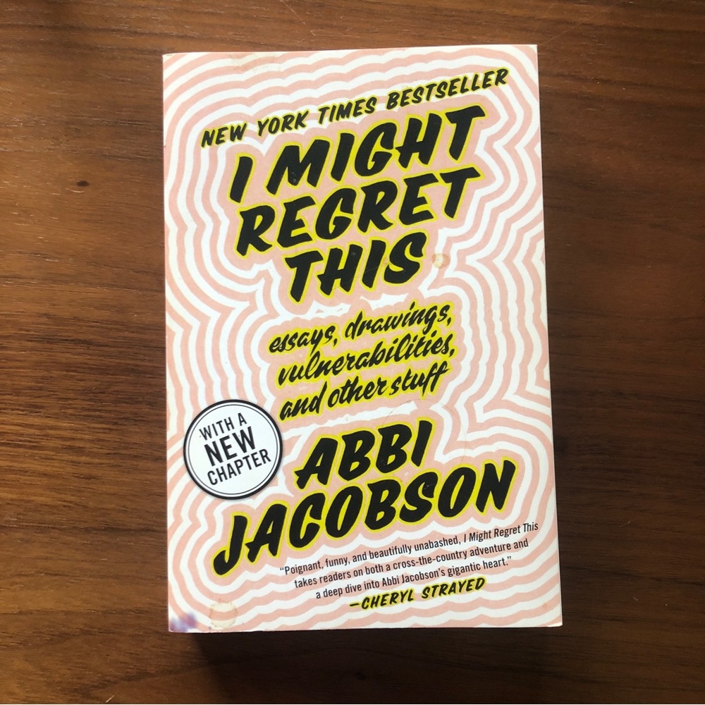 I Might Regret This by Abbi Jacobson - Book - Great Condition